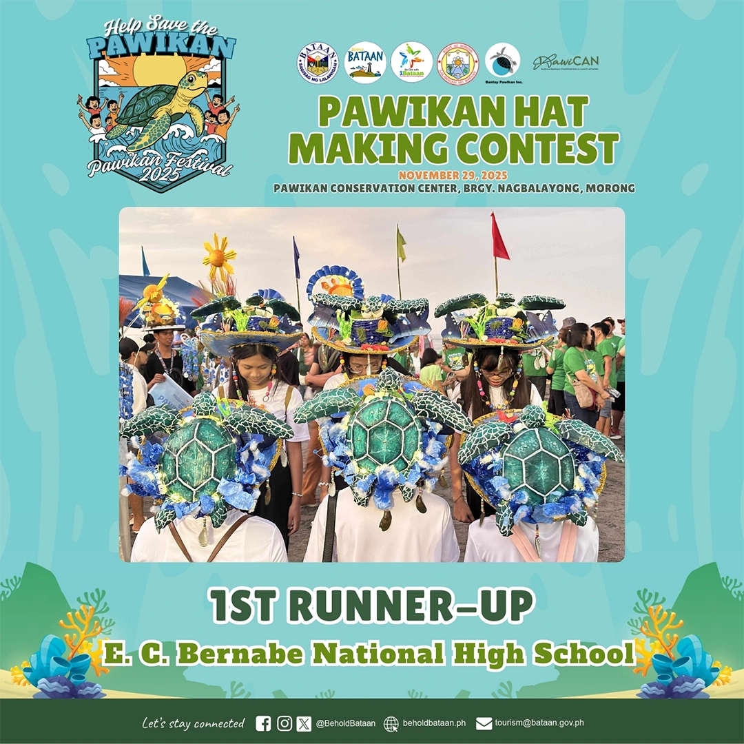 Congratulations E. C. Bernabe National High School for winning 1st Place in the Pawikan Hat Making Contest as part of the Pawikan Festival 2025.