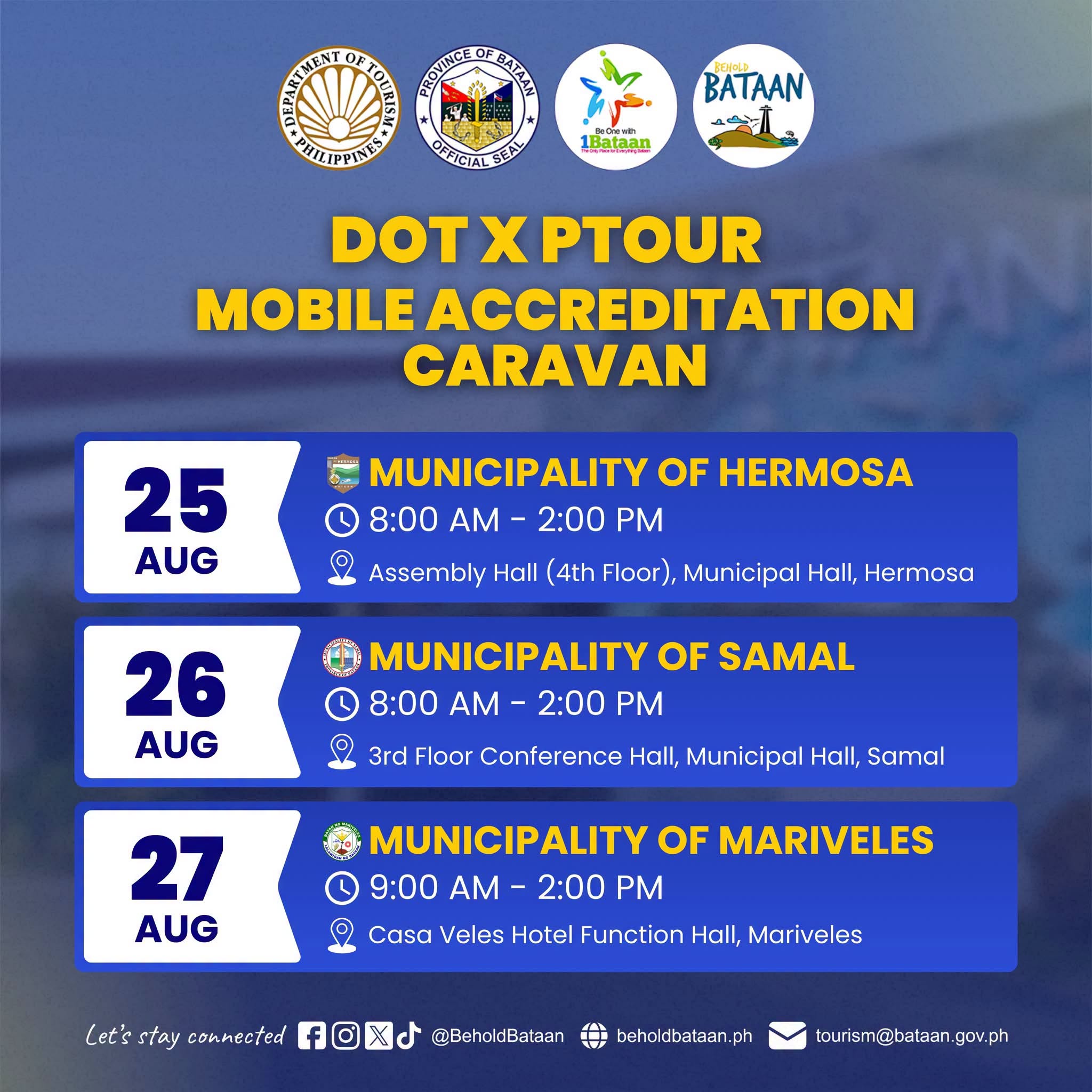DOT X PTOUR Mobile Accreditation Caravan