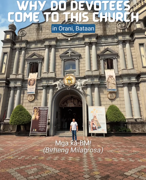 Why do devotees come to this church in Orani, Bataan