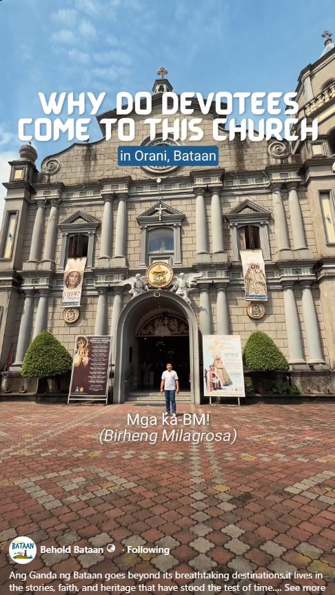 Why do devotees come to this church in Orani, Bataan